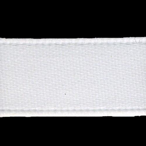 Double Sided Satin Ribbon, White- 22mm x 3m