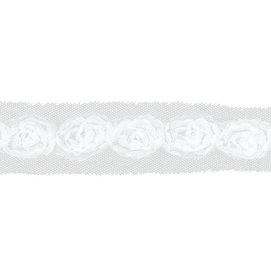 Sullivans Trim Rose, White- 25 mm