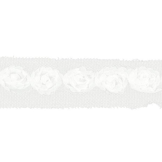 Sullivans Trim Rose, Cream- 25 mm