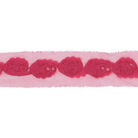 Sullivans Trim Rose, Hot Pink- 25 mm