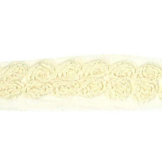 Sullivans Trim Rose, Cream- 35 mm