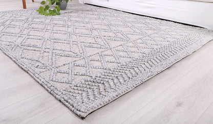 Himalaya Cobblestone Tribal Grey Wool Rug