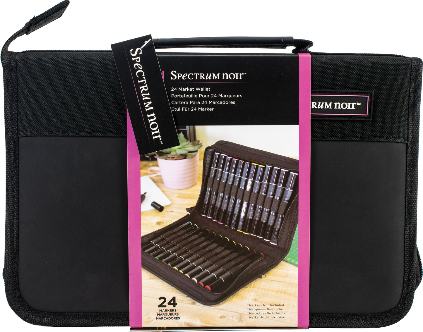 Spectrum Noir Storage Wallet, Black