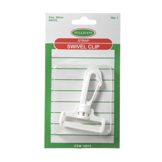 Sullivans Strap Swivel Clip, White- 38mm