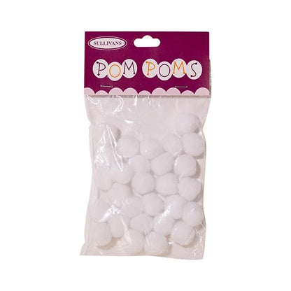 Sullivans Pom Poms, White