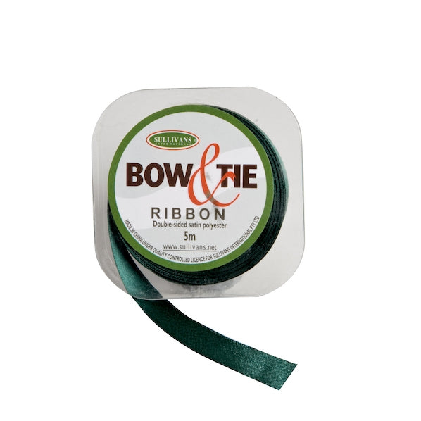 Satin Ribbon, White- 12mm x 5m