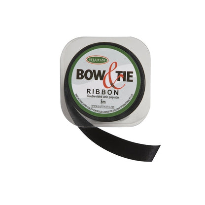 Satin Ribbon, White- 12mm x 5m