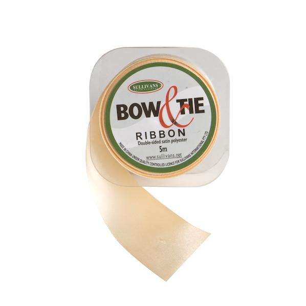 Satin Ribbon, White- 36mm x 5m