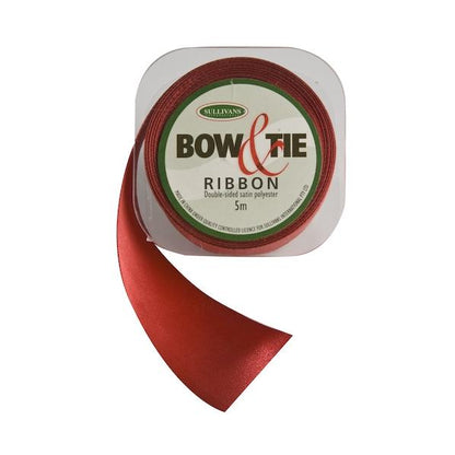 Satin Ribbon, White- 36mm x 5m