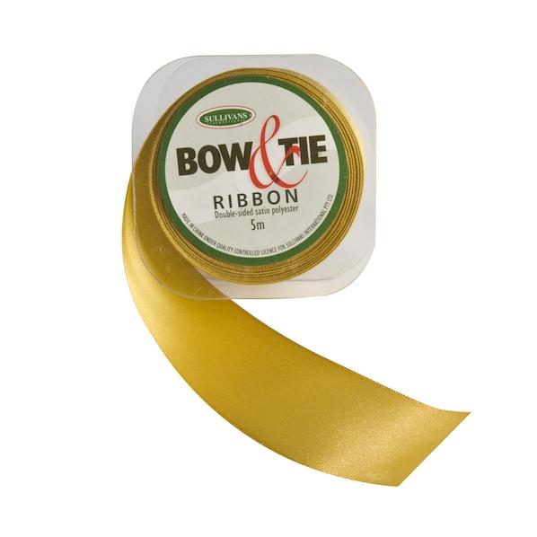 Satin Ribbon, White- 36mm x 5m