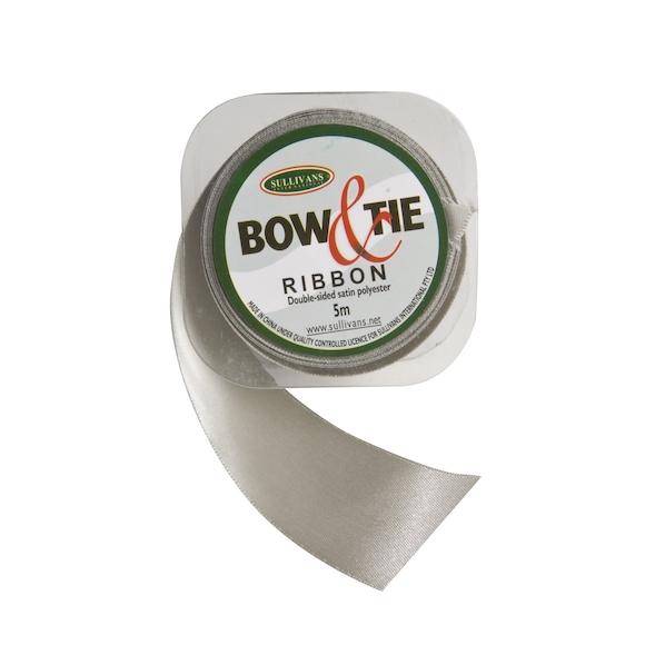 Satin Ribbon, White- 36mm x 5m