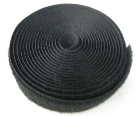 Hook & Loop Sew On, Black- Width 25mm