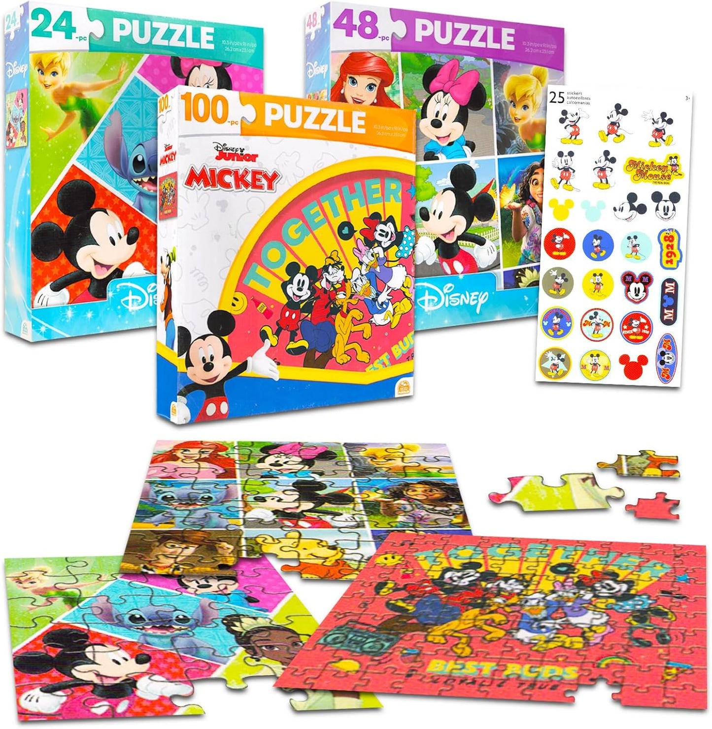 Spinmaster Jigsaw Puzzle, Mickey & Friends Premier - 7x1.5x8.25