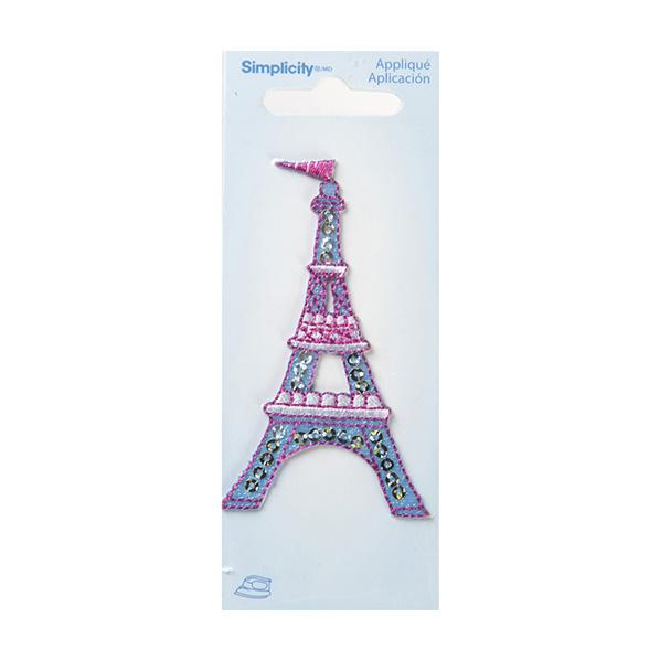 Simplicity Iron On Applique, Eiffel Tower