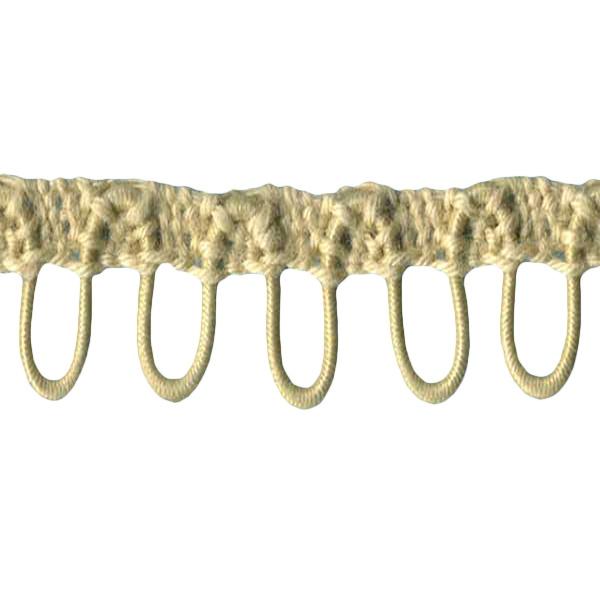 Sullivans Elastic Button Looping, Beige- 17 mm
