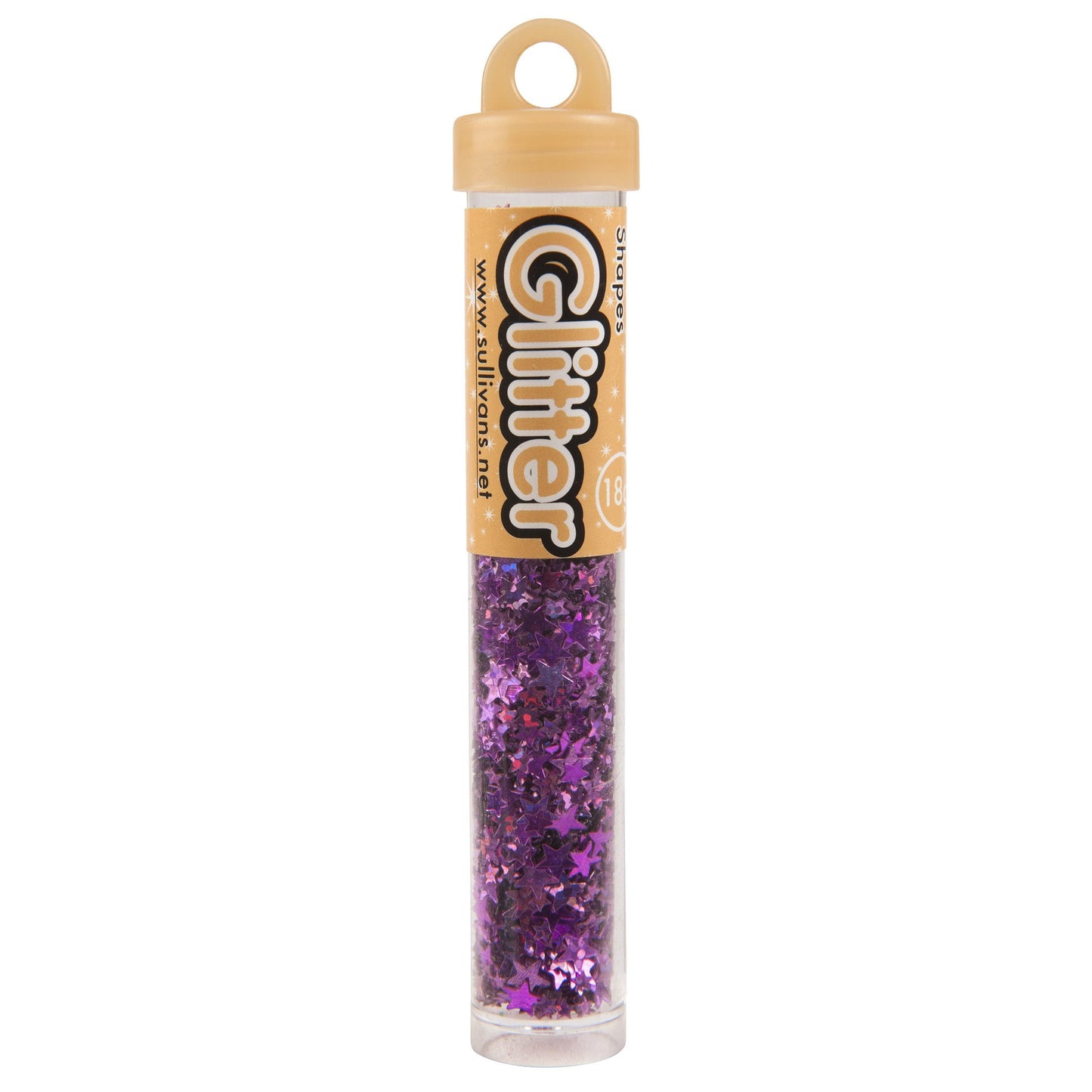 Sullivans Star Shape Holo Glitter, Pink- 15g