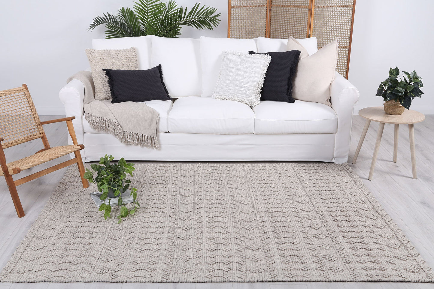 Himalaya Fine Tribal Natural Wool Rug