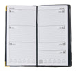 2024 Diary Office PVC Soft Cover with Gold Corners Slim, Dark Navy- WTV