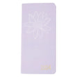 2024 Diary PU Floral with Col Edge, Light Purple- Slimline