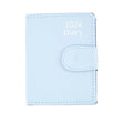 2024 Diary PVC Textured Cover Pocket WTV with Add Book, Light Blue