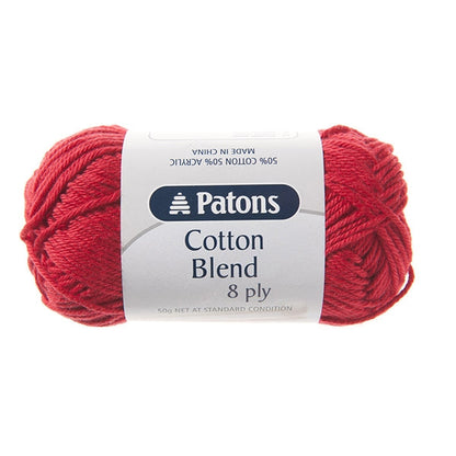 Patons Cotton Blend 8ply Crochet & Knitting Yarn, 50g Cotton Acrylic Yarn