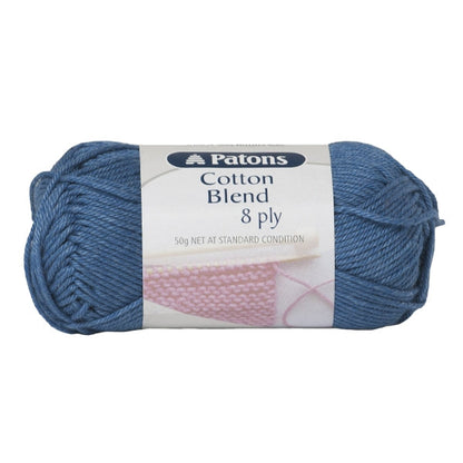 Patons Cotton Blend 8ply Crochet & Knitting Yarn, 50g Cotton Acrylic Yarn