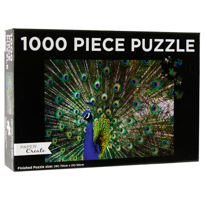 Paper Create 1000-Piece Jigsaw Puzzle, Peacock