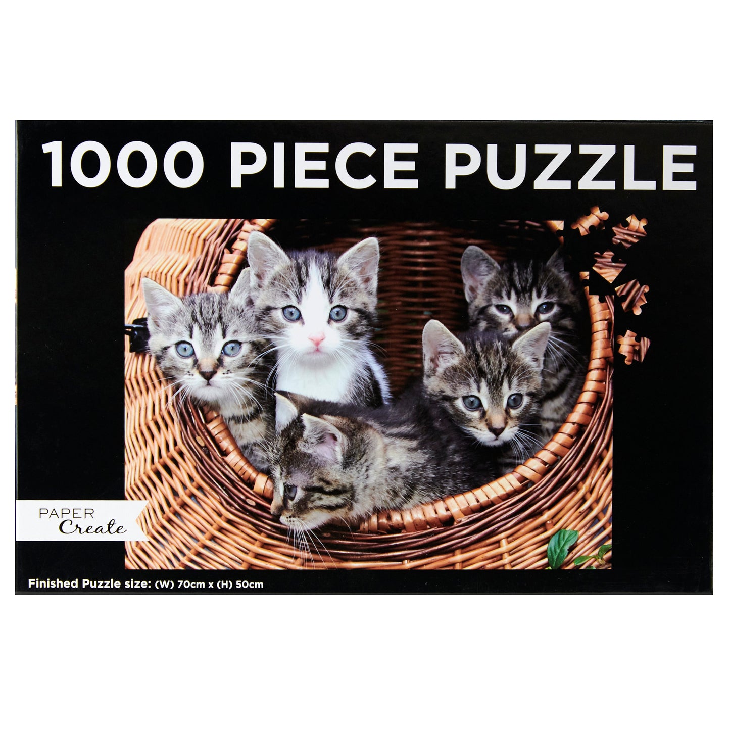 Paper Create 1000-Piece Jigsaw Puzzle, Kittens in a Basket 