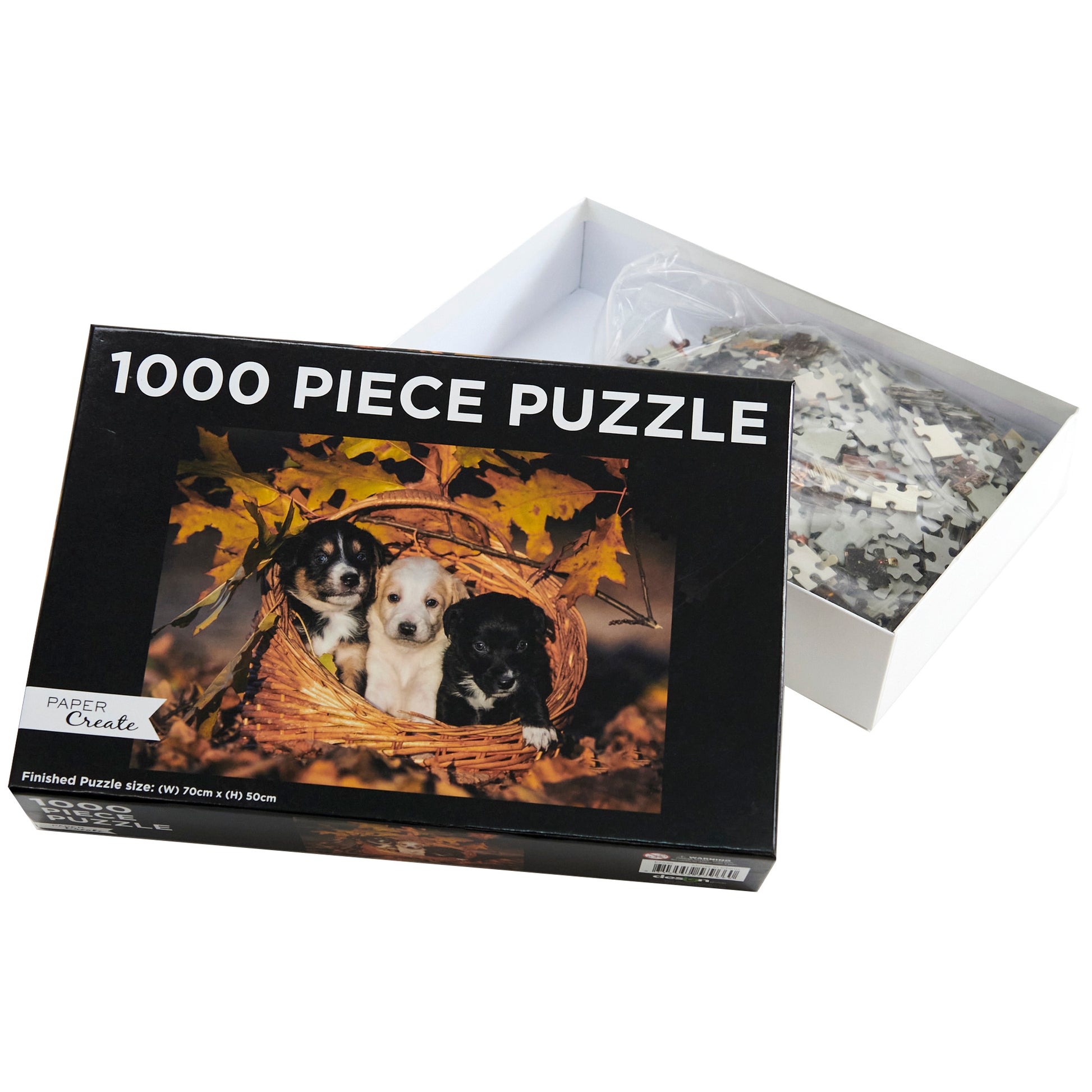 Paper Create 1000-Piece Jigsaw Puzzle, Puppies