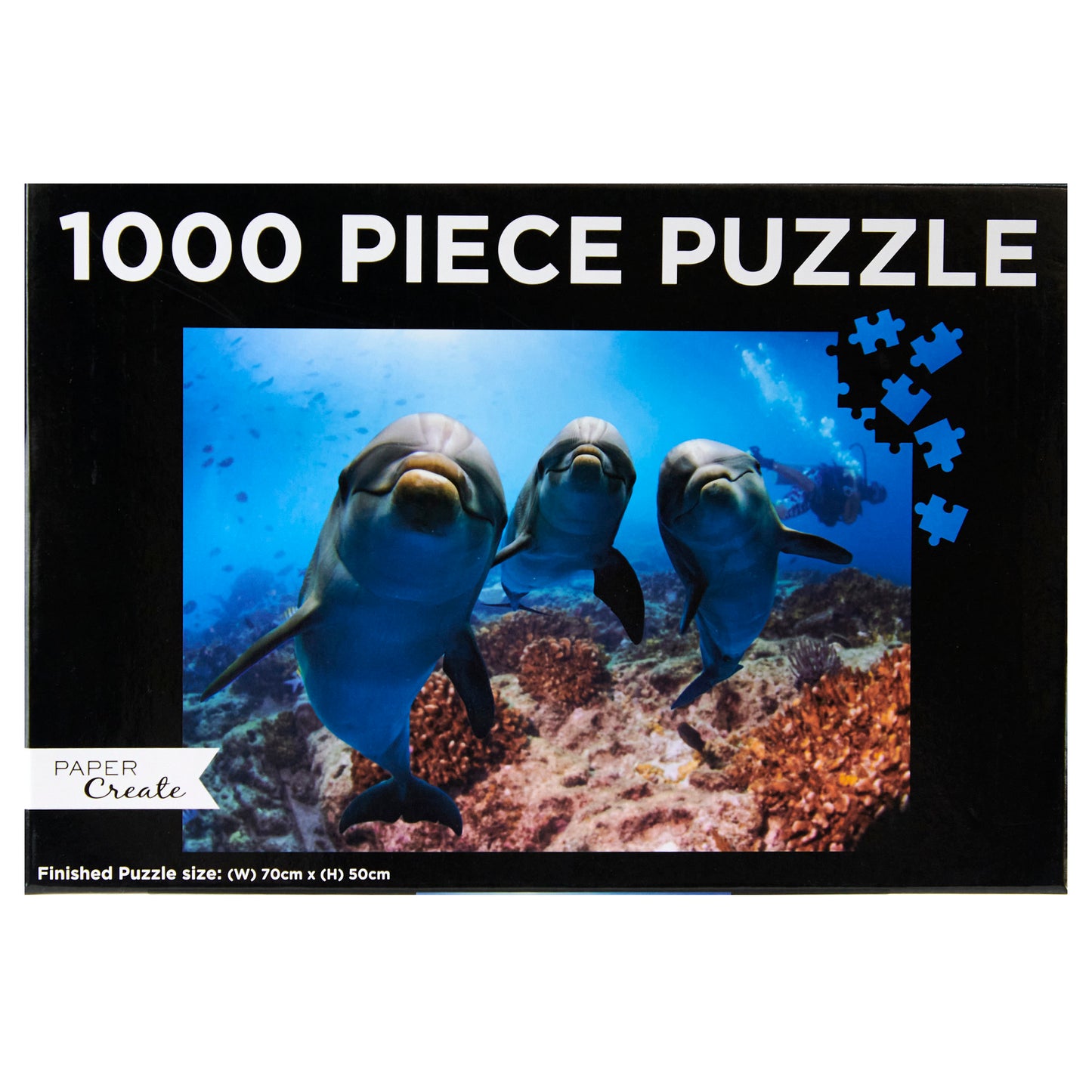 Paper Create 1000-Piece Jigsaw Puzzle, Dolphin Pod