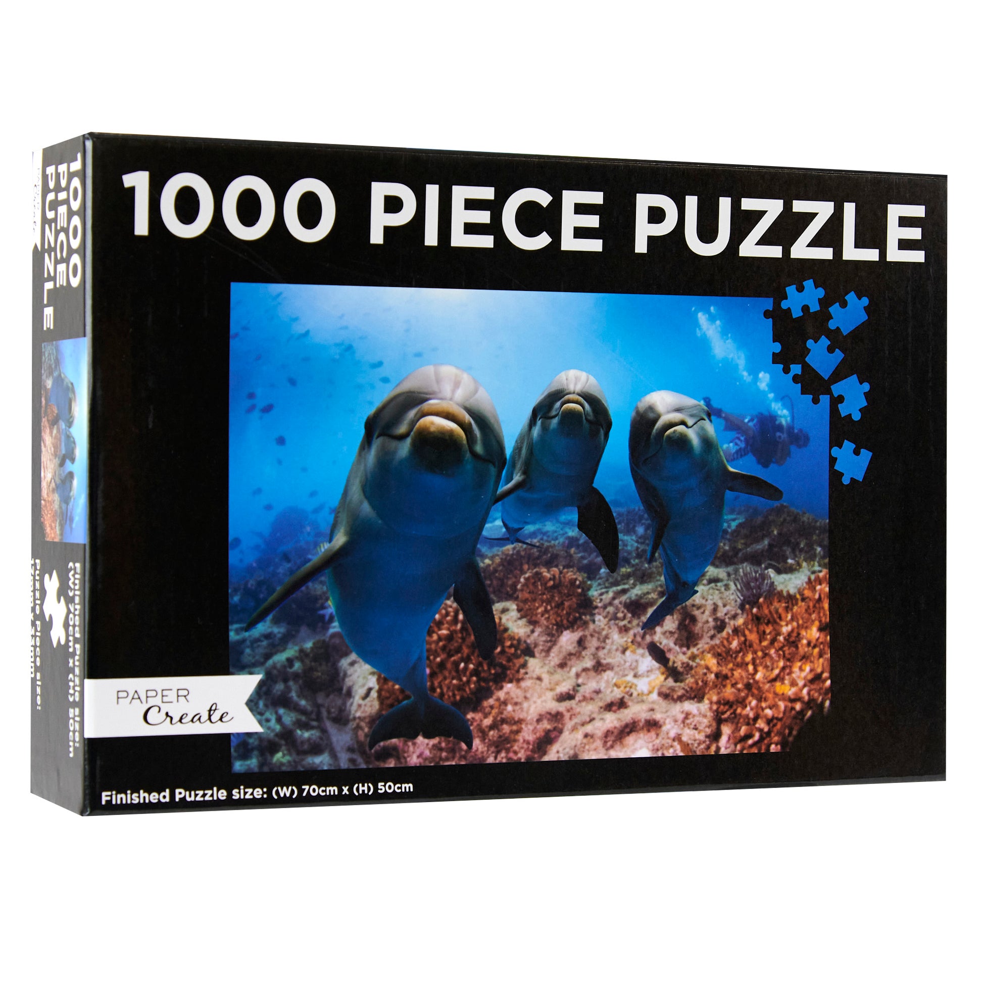 Paper Create 1000-Piece Jigsaw Puzzle, Dolphin Pod