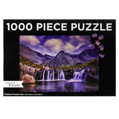 Paper Create 1000-Piece Jigsaw Puzzle, Waterfall