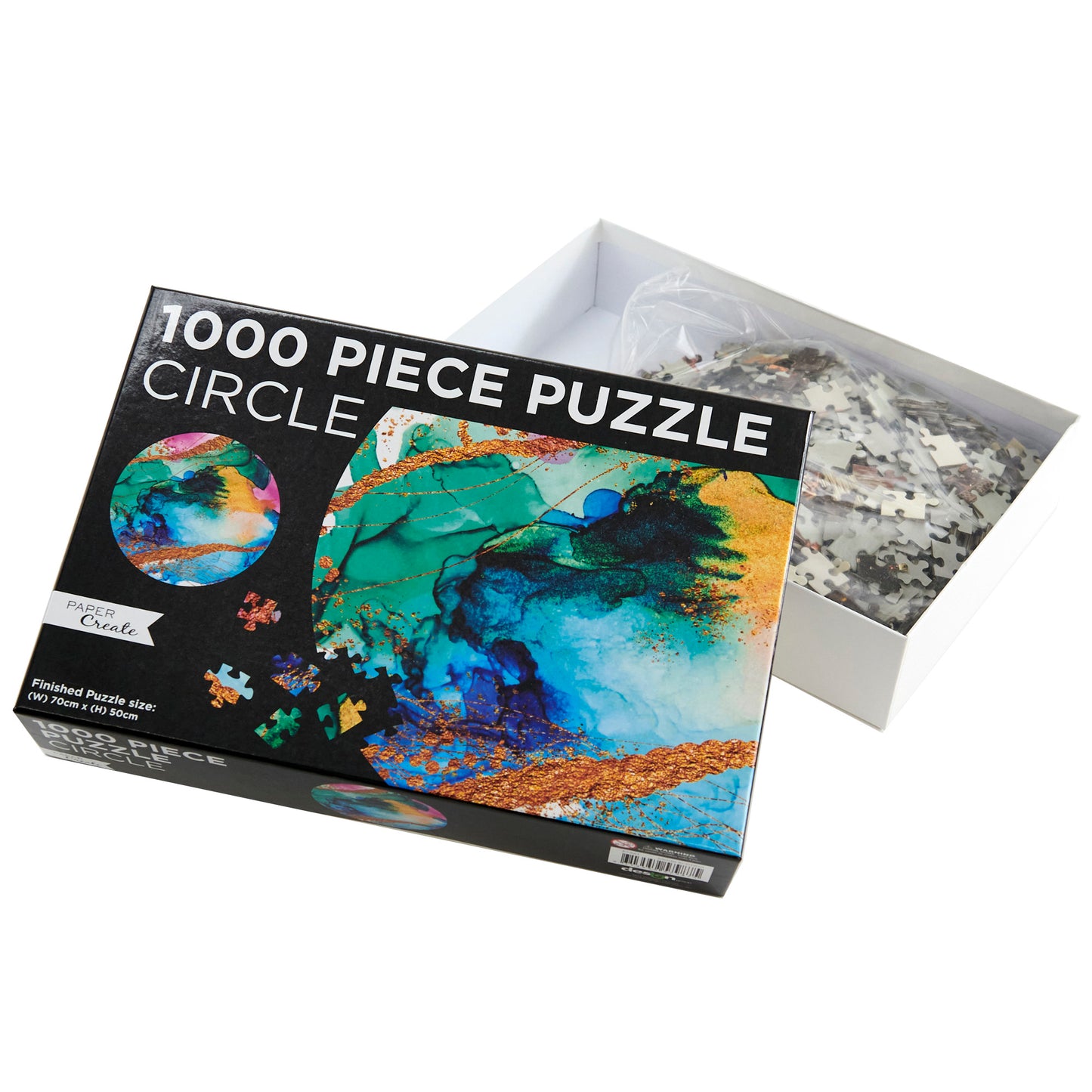 Paper Create 1000-Piece Jigsaw Puzzle, Paint Poured