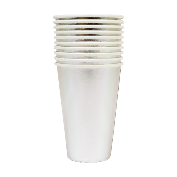 Metallic Party Paper Cups, 355ml- 10pk