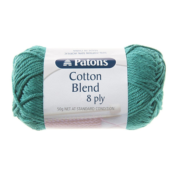 Patons Cotton Blend 8ply Crochet & Knitting Yarn, 50g Cotton Acrylic Yarn