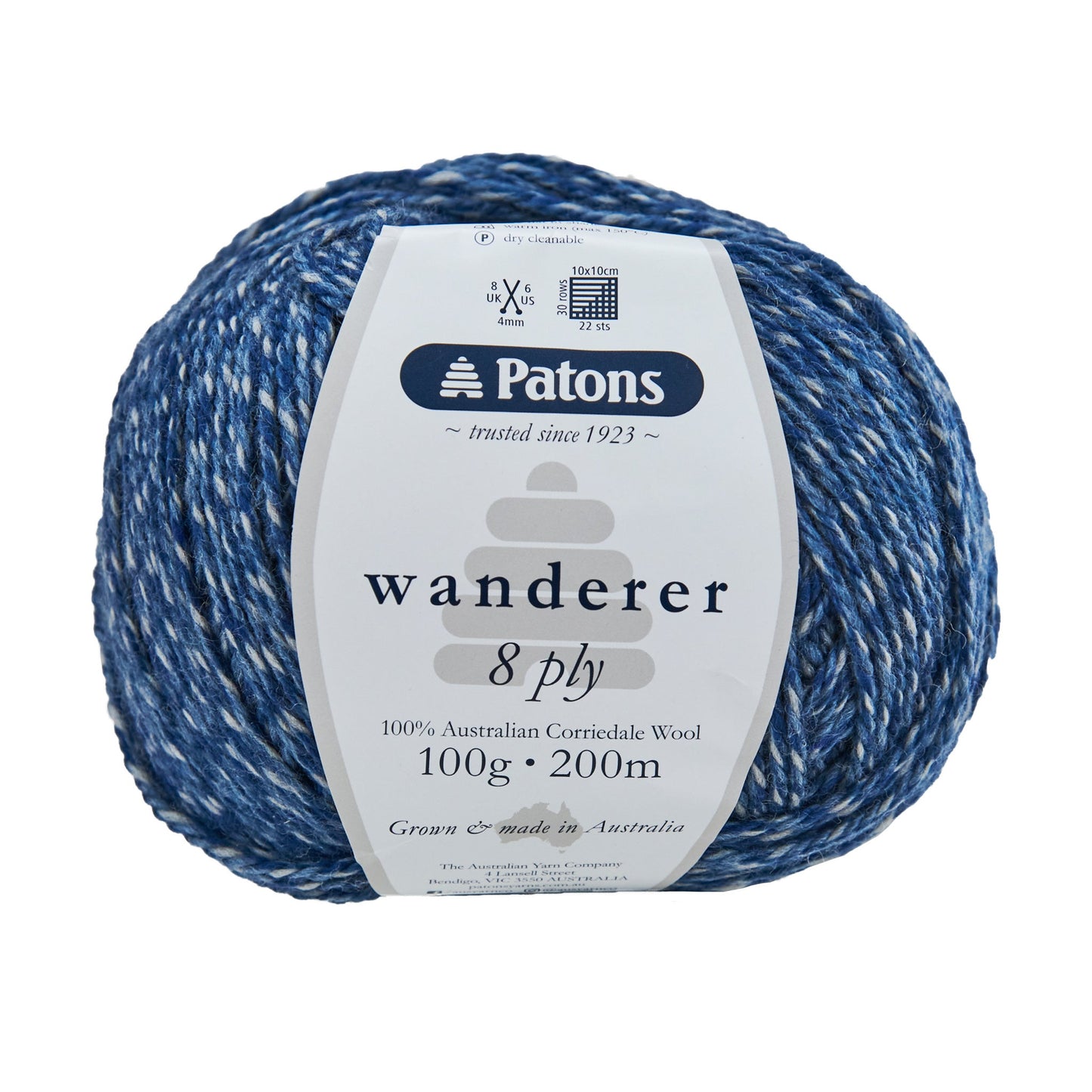 Patons Wanderer Crochet & Knitting Yarn 8 Ply, 100g Corriedale Wool Yarn