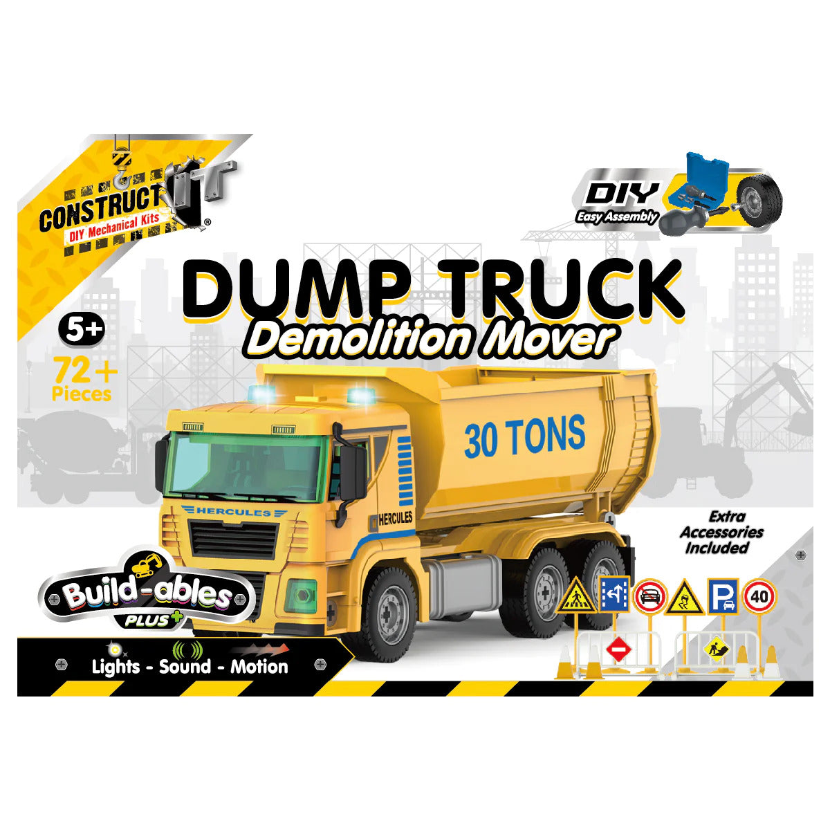 Construct It Buildables Plus, Dump Truck- 72pcs