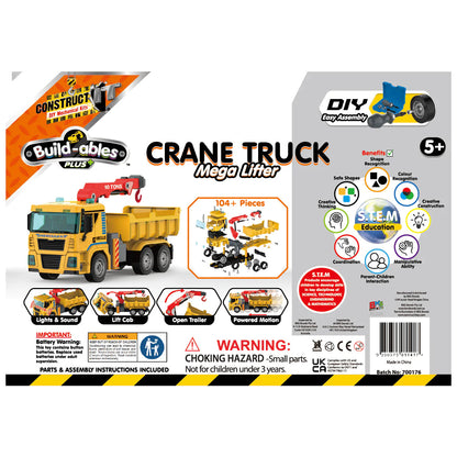 Construct It Buildables Plus, Crane Truck- 80pcs