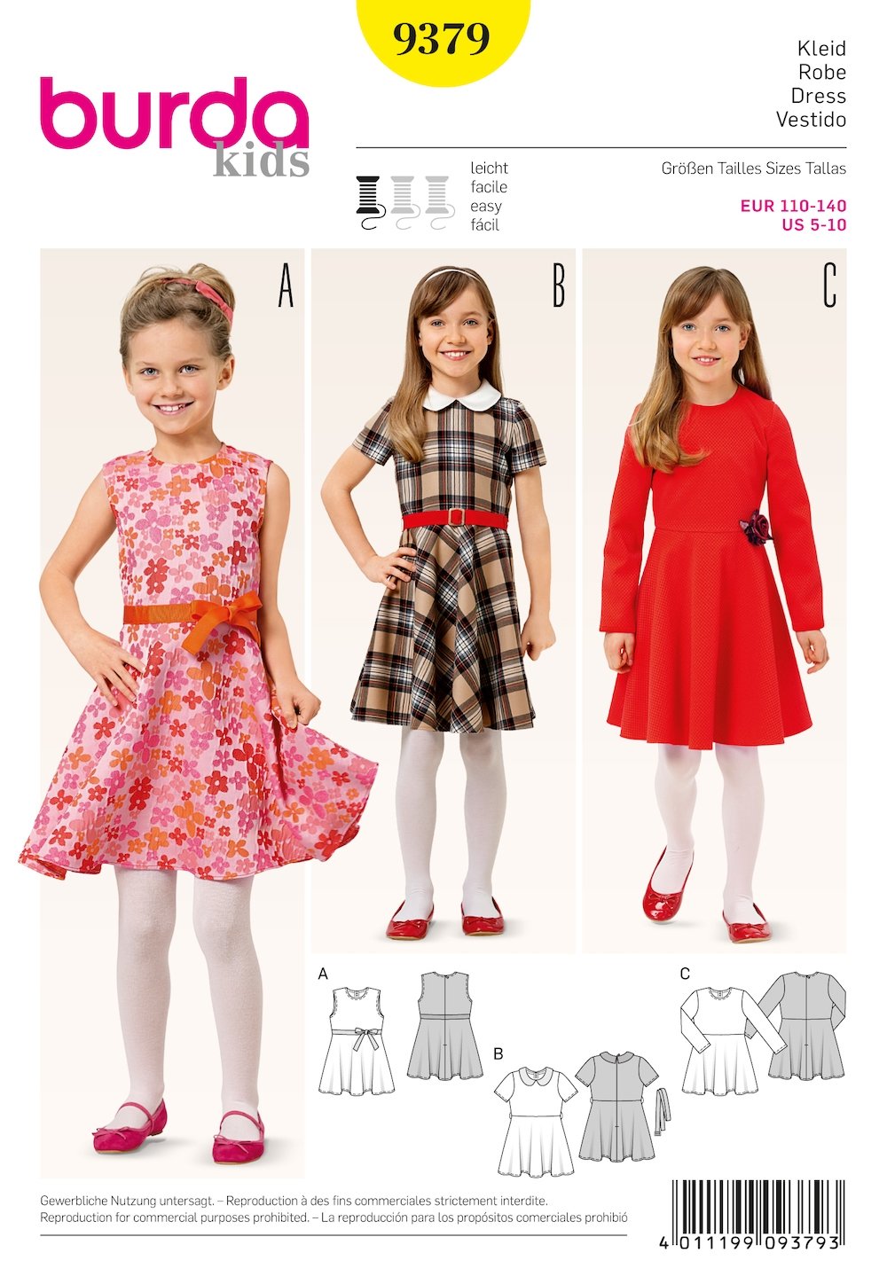 Burda Pattern 9379 Dress (5-10)