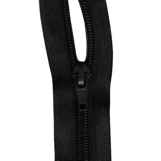 Sullivans Zip Continuous, Black- 5 mm