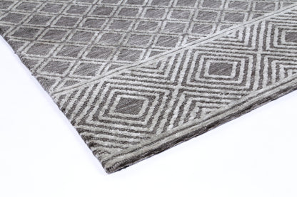 Ambarsar Ajnala Grey Cotton Blend Rug