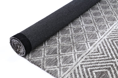 Ambarsar Ajnala Grey Cotton Blend Rug