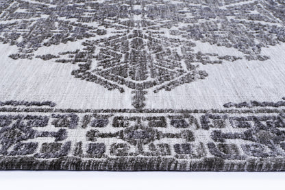 Ambarsar Beas Grey Cotton Blend Rug