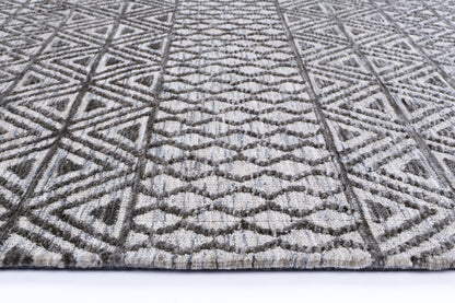 Amritsar Ramdass Charcoal & Beige Cotton Blend Rug