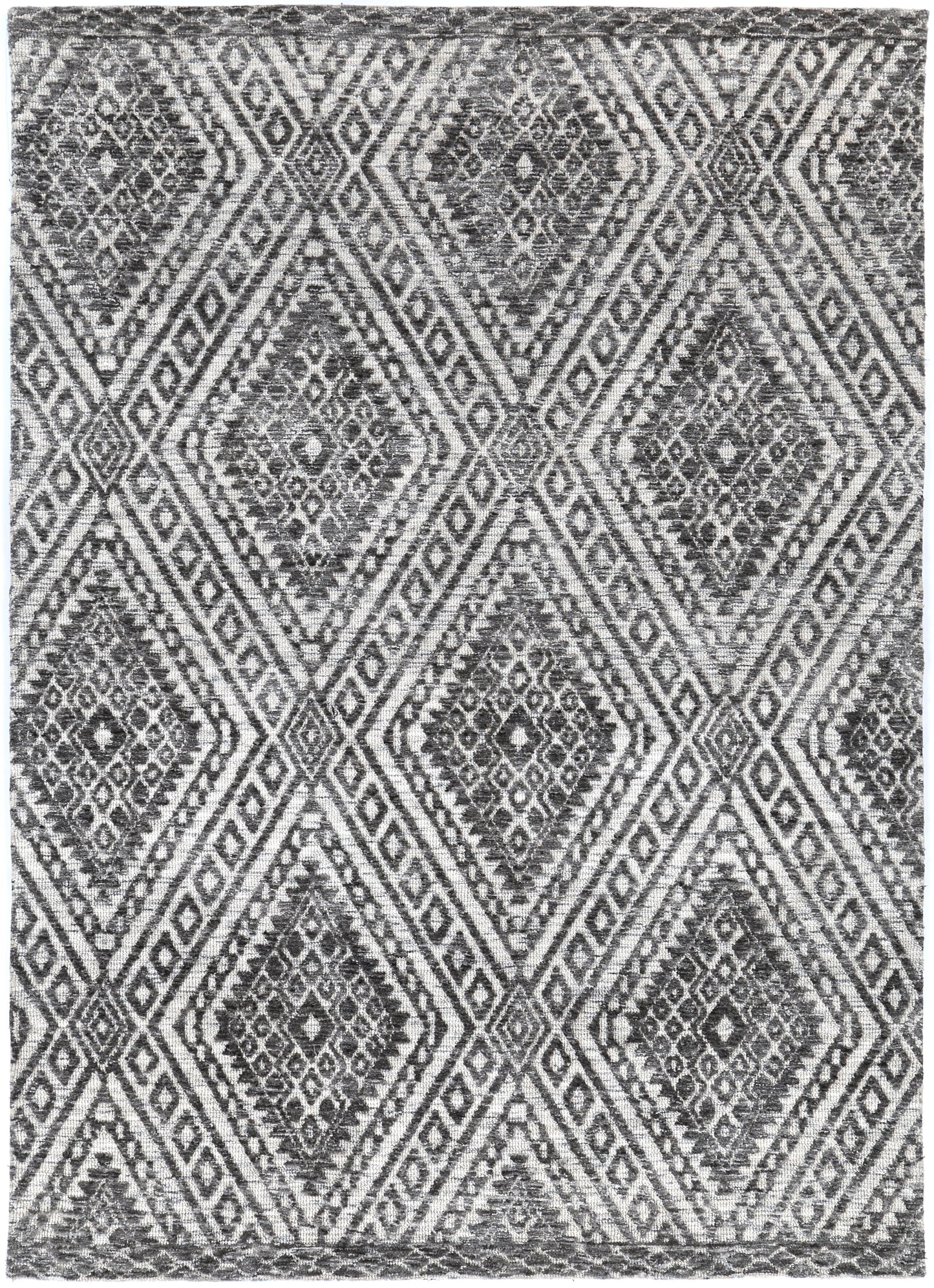 Amritsar Majitha Charcoal & Beige Cotton Blend Rug