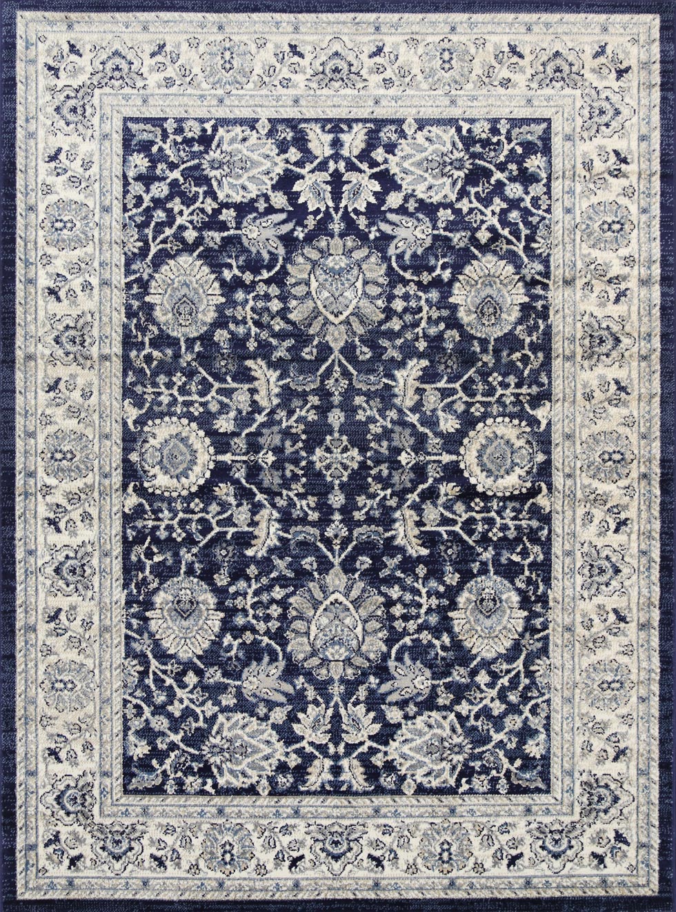 Ario Florettes Traditional Navy Rug