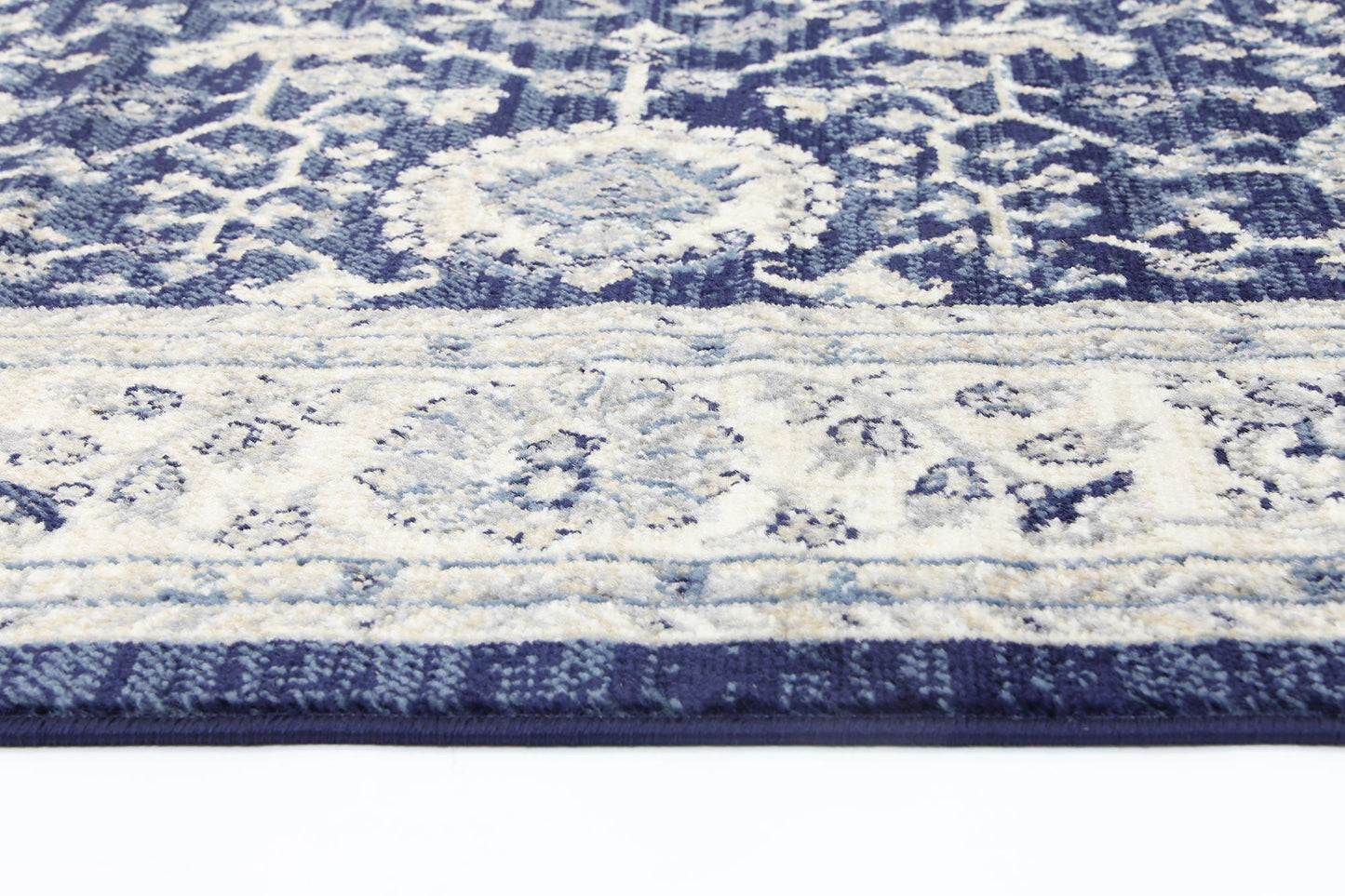 Ario Florettes Traditional Navy Rug