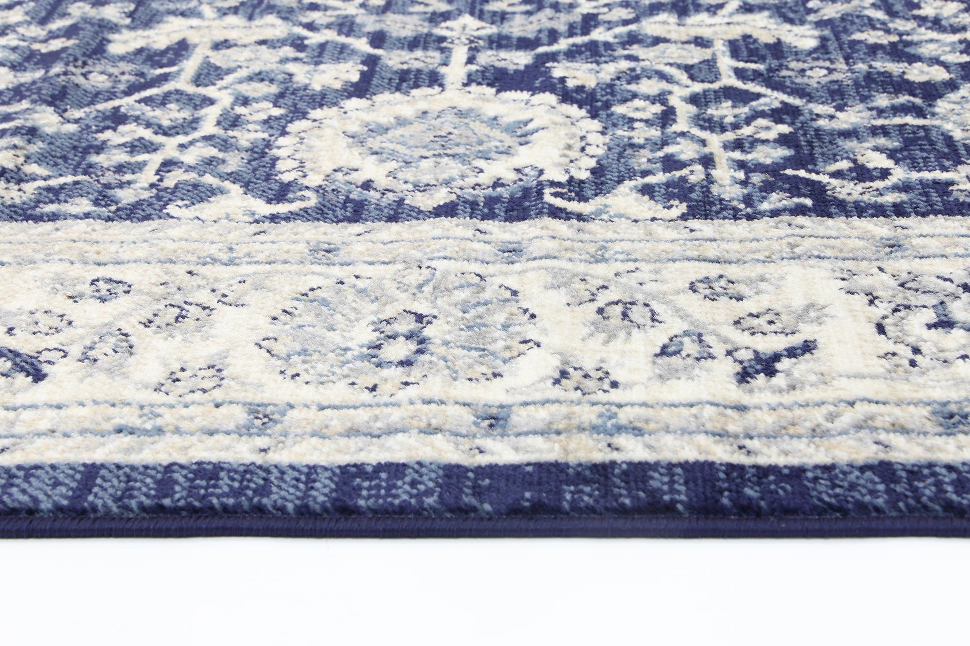 Ario Florettes Traditional Navy Rug