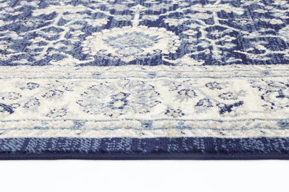 Ario Florettes Traditional Navy Rug