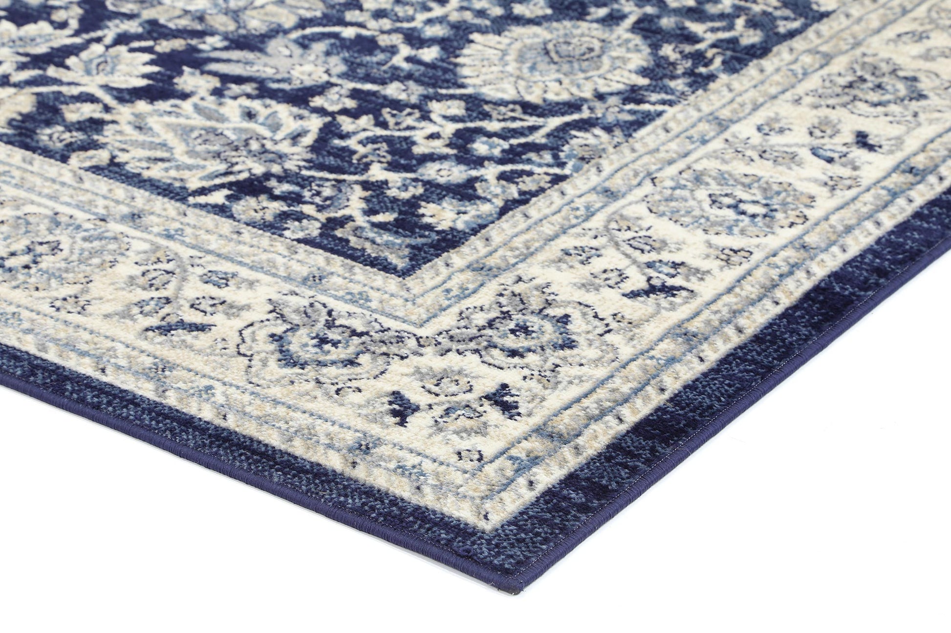 Ario Florettes Traditional Navy Rug
